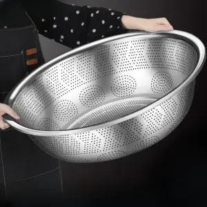스텐 쌀 씻는 세척 볼 배수대 스텐볼 샐러드볼 채반 양푼이