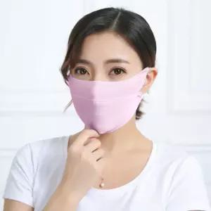 숨쉬기 편한 입체 UV차단 마스크 핑크 천마스크