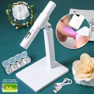 네일 UV LED 램프 데스크 디스플레이 충전식 휴대용 미니 네일 건조기 스탠드 UV 램프 손톱 아트 이동식
