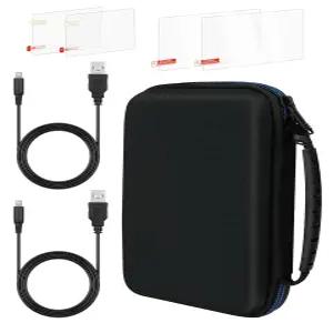 USB 충전 케이블이 있는 휴대용 케이스 Nintendo 3DS XL/2DS 하드 보호 쉘 여행 및 새로운 콘솔과 호환되는
