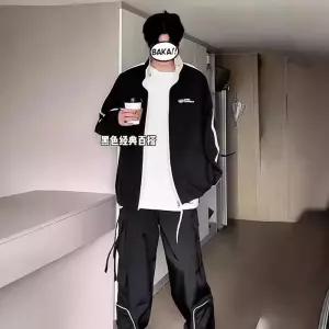 샤오원샵 남사친 양면 패션 항공 봄가을 키작남 점퍼 야구복 루즈핏 재킷 꾹3