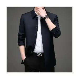 야무치 남자 데일리룩 코트 트렌치 가을 캐주얼 트렌드 하프 터틀넥 슬림핏 KUK3