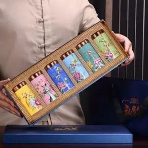 [하프클럽/]도자기 소품보관함 6p세트 5x10.5cm 인테리어빈티지소품함 인테리
