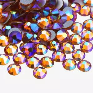 핫픽스 플랫백 글래스 6000PCS SS6 920MM 원형 보석 네일 아트 글리터 크리스탈 스톤 DIY 가방 의류