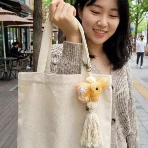 [하프클럽/]태국 핸드메이드 패브릭 코끼리 키링