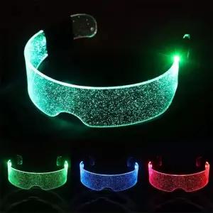 LED 발광 안경 선글라스 고글 콘서트 파티소품투명 야광 생일 하트 이색 조명 용품