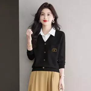무천도사 여친 니트 투피스 셔츠 가을옷 넥 루즈핏롱 쇼트 슬림핏 봄가을 KKE3