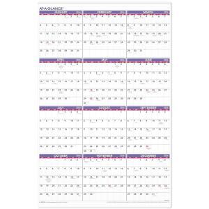 AT GLANCE 36인치 24인치 월간 종이 2026 PM122826 캘린더 초대형