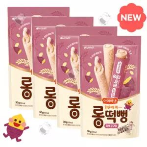 아이배냇 롱떡뻥 자색고구마 30g 4개 아기 과자 떡뻥