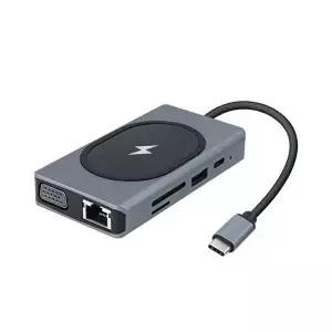 [COMS]무선충전 올인원 멀티 컨버터 USB-C Type C PD HDMI-WD5392A
