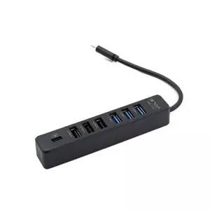 [COMS]USB 3.1 Type C 7포트 허브 USB 3.0 3P USB 2.0 3P T-WD538EC