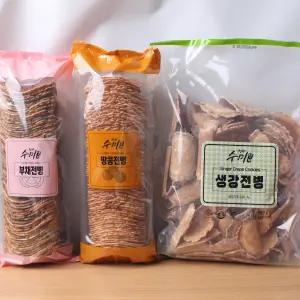 경주 수미 전병 3종(땅콩700g+부채700g+생강560g)