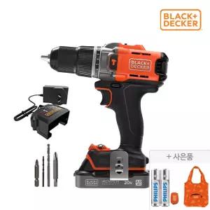 블랙앤데커 햄머드릴 드라이버 20V MAX BCD383D1XC-KR (악세사리4종 포함)
