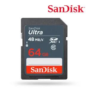 Sandisk 메모리 카드 SDHC 64G ULTRA UHS-I Class 10 저장장치 SSD 기기 SD 마이크로SD 스틱 메모리칩