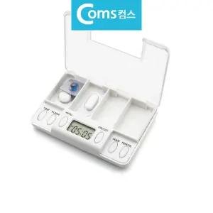 알람 타이커 시계 4칸 알약케이스 약통 통알 케이스 알통 일주일 보관함 보관통 휴대용 용보관
