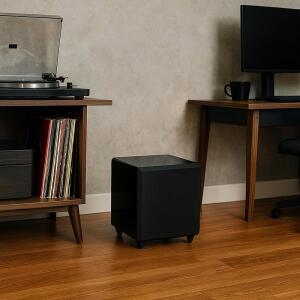 OSD 오디오 네로 듀보이스 X8 듀얼 8인치 드라이버 300W 베이스 클래스 107DB SPL 컴팩트 하이 글로스 블랙 마감