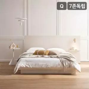 삼익가구 리움 LED 조명 호텔식 와이드 침대 7존 독립 매트리스-퀸)