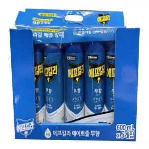 에프킬라 우리집 해충방패 600ml 3개입 5개입 에어졸 무향/에어졸에프킬라/살충제/모기퇴치제/냄새무/미끌거림무