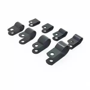 100PCS 플라스틱 케이블 홀더 클램프 고정 패스너 클립 소형 나일론 관리 와이어 주최자