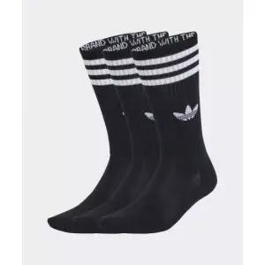 아디다스 adidas 3-스트라이프 하이 크루 삭스 3켤레 - 블랙 JV7417 238440