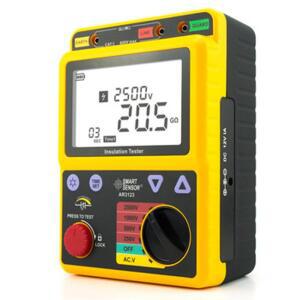 스마트 센서 AR3123 디지털 고전압 절연 저항 테스터 옴 미터 정격 250-2500V