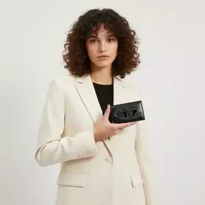 디젤 25FW 1DR 카드 홀더 지갑 블랙 X10386 PR818 T8013