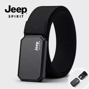 JEEP SPIRIT 남자 자동버클 나일론 벨트 데일리 캐주얼 허리띠