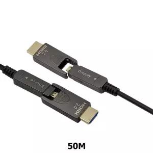 HDMI 2.0 광 AOC 배관용 분리형 케이블 50M형 용케이블 용형 영상 형커넥터