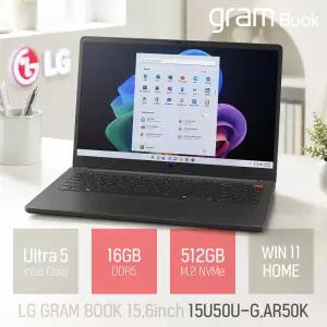 ⓒ LG전자 그램북 15U50U-G.AR50K 인텔 울트라5 16GB 512GB 윈도우11 / 15.6인치 대학생 가벼운 AI 사무용