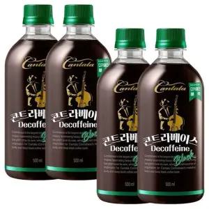 롯데 칸타타 콘트라베이스 디카페인 블랙 500mlx 24PET