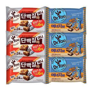 오리온 닥터유 에너지바 미니 310g+단백질바 미니 324gx각3개(총6개)