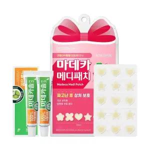 [연고+패치 세트] 마데카솔 2개 + 메디패치 스페셜 꽃별하트 53매