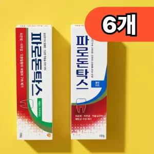 파로돈탁스 데일리 후로라이드 쿨링민트 치약 입냄새 제거 구취 양치 잇몸케어 100g 6개 택1
