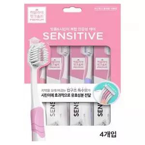 페리오 핑크솔트 센서티브 칫솔 4입 칫솔세트 페리오칫솔 핑크칫솔