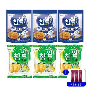 크라운 참쌀누룽지 216gx3개+참쌀선과 253gx3개 쌀과자 찹쌀