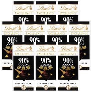 린트 엑설런스 다크 90% 100g x 10개 / 초콜릿 간식