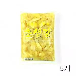 이엔푸드 초생강 백색 1.3Kg X 5개 대용량 절임생강 절임반찬 (WFGSKH2)