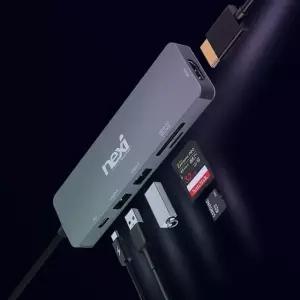고품질 Type C 6포트 허브 USB3.0 HDMI MicroSD (WE68C71)
