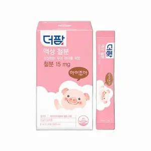 더팜 액상 철분 30포 (1개월분) 맛있게 섭취하는 딸기맛 액상 철분