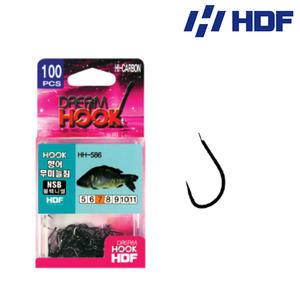 HDF 해동 드림 훅 향어 무미늘침 바늘 블랙니켈 NSB 100 HH-586