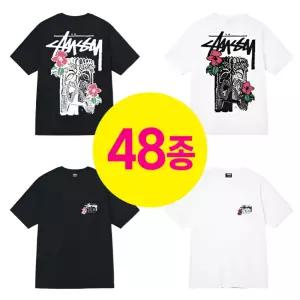 [48종]스투시 베이직 반팔 티셔츠 남녀공용 커플티 선물용 추천 [박스포장+쇼핑백]