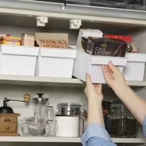 [하프클럽/]다용도 수납 정리함 와이드 플라스틱 정리함 칸막이 수납함