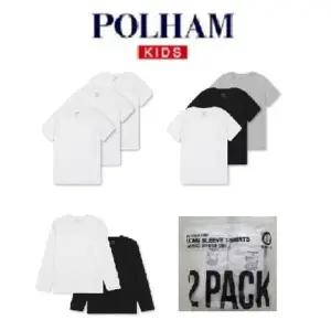 폴햄키즈 26년신상!!공용) 3PACK 반팔티PKG5TS3810,2PACK 기본긴팔 티셔츠PKG5TS3820