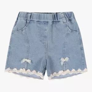 [대구백화점] [치크]레이스 밑단이 예쁜 숏데님(CKTH26484)