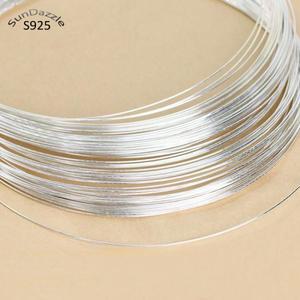 0.3-1.2mm 진짜 순은 925 스털링 실버 와이어 실 은줄 필라멘트 DIY 쥬얼리 제작 재료