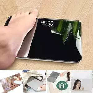 인테리어 미러체중계 USB충전저울 led체중계 저울 체지방체중계 화장거울 (WDF685B)
