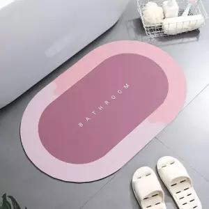 욕실매트 화장실 발매트 주방 현관 싱크대 발판 미끄럼방지 극세사발매트 (WB7955A)