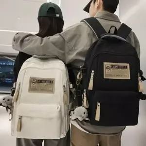 남여공용 가방 가방 커플백팩 캐주얼백팩 학교 깔끔한 여성 신학기 학생