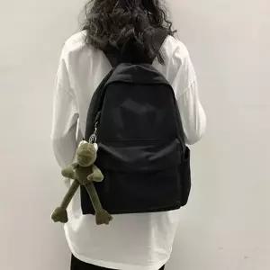 남여공용 가방 백팩 학생 여성 책가방 블랙 데일리