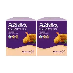 크리넥스 안심3겹 뽑아쓰는 키친타월 140매, 4입, 2개